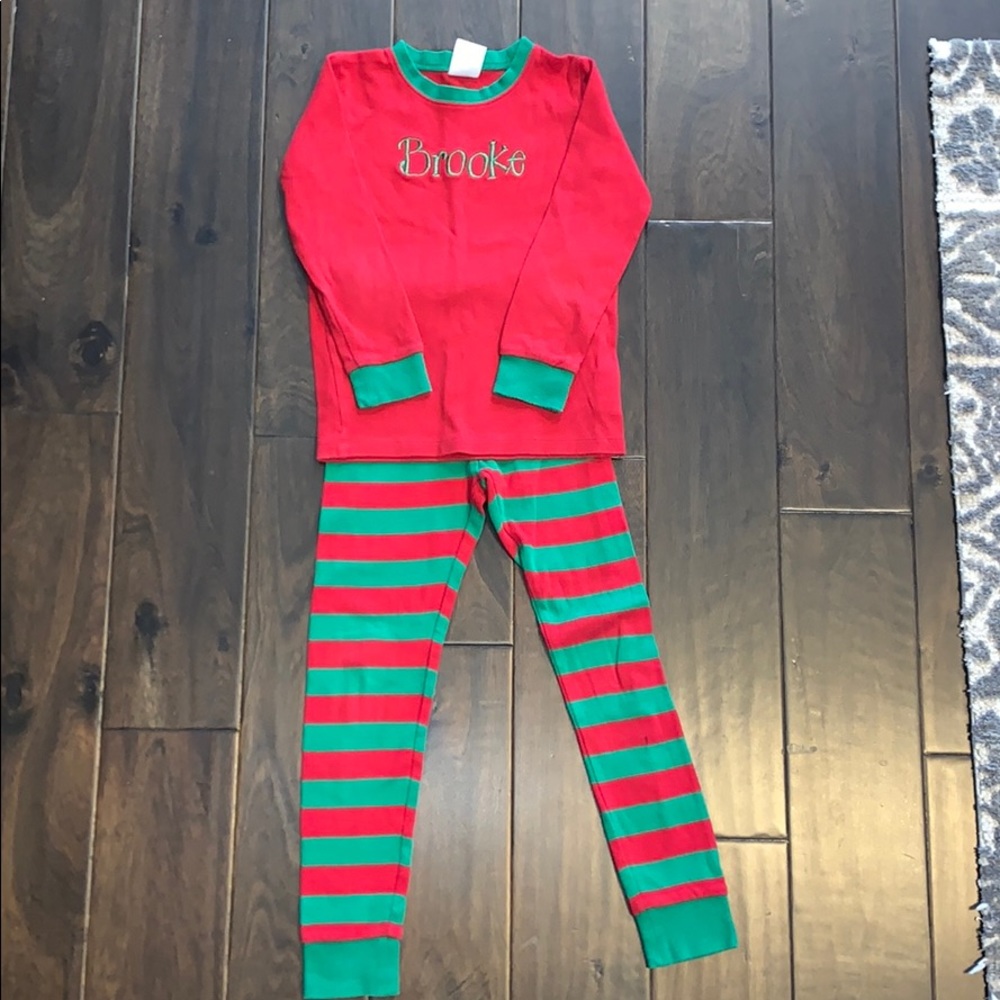 Christmas embroidered pajamas name “Brooke”